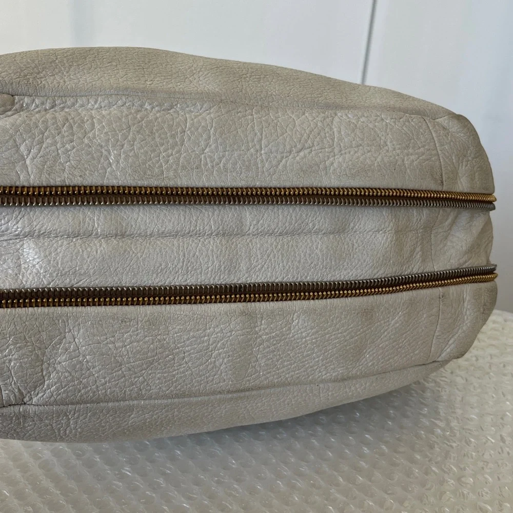 Prada RARE 2-way Tote Bag with Gold AND Silver Hardware & Expandable Section - Picture 9 of 10